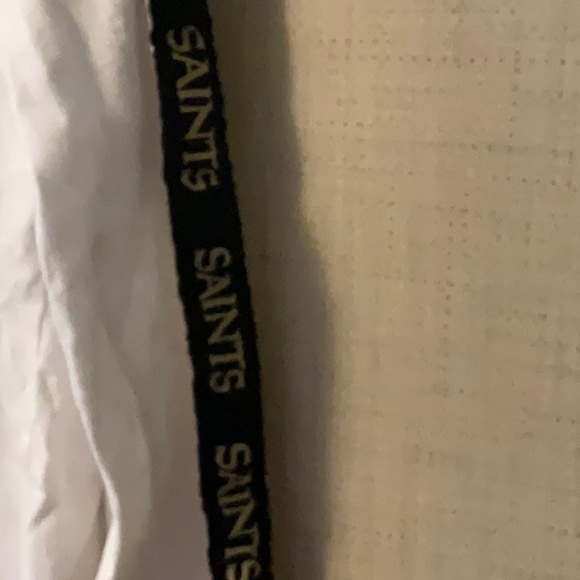 NFL Gold and White Long Sleeve Tee with Saints Logo - Picture 5 of 9